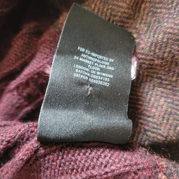 Knitted Knotted Anthropologie Cable Knit Peplum Sweater Top With Textured Hem - - Picture 9 of 10